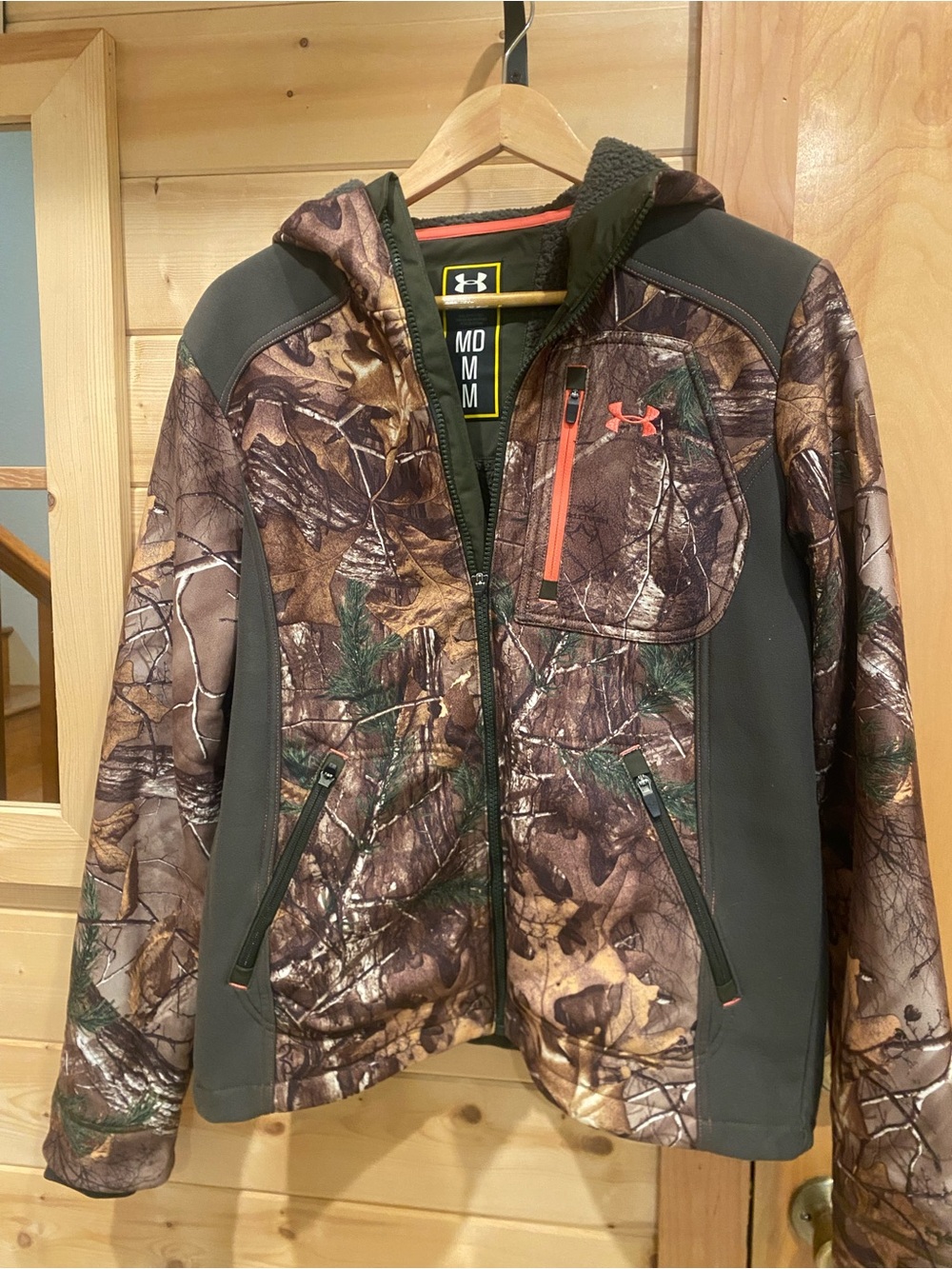 Under Armour Realtree Camo Set- Hooded jacket, leggings, Pant & Shirt.